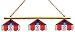 Imperial Boston Red Sox Licensed Three Shade Stained Glass Billiard Table Lamp