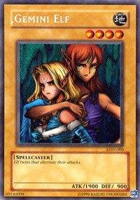 Yu-Gi-Oh! - Gemini Elf (LON-000) - Labyrinth of Nightmare - 1st Edition - Secret Rare