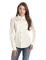 Hot Sale Joe's Jeans Women's Western Shirt, White, Large