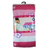 Girls Fashion Tights - Girls Leggings White w/ Pink Stripes & Flowers Design - (Size Large - Ages 7-10 Years)