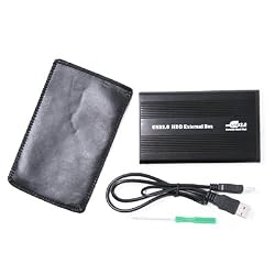 2.5" USB 2.0 IDE/PATA Hard Disk Drive HDD Case Enclosure 500GB Max Capacity