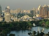 Skyline Over Lumphini Park, Bangkok, Thailand, Asia Photographic Poster Print