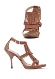 4 Inch Sandal Women'S Size Shoe With Fringe