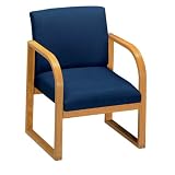 Lesro Sled Base Guest Chair with HeavyDuty Fabric and Arms