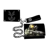 Halo Reach UNSC Spartan Embroidered Tri-fold Chain Wallet