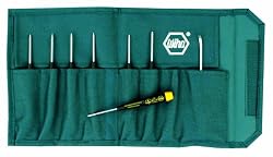 Wiha 27899 8 Piece ESD Safe Precision Set In Pouch, Torx Screwdrivers