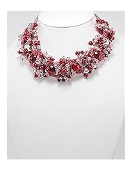 Flower Simulate Pearl Necklace In Zinc