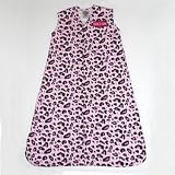 Halo SleepSack Wearable Blanket, 100% Cotton, Pink Leopard