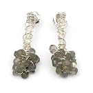 Silver Wrap Labradorite Earrings By Disa Allsopp