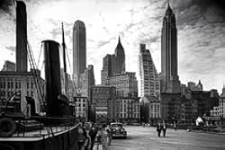 NEW YORK VINTAGE SKYLINE POSTER ART, 24x36