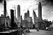 NEW YORK VINTAGE SKYLINE POSTER ART, 24x36