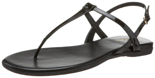 Cole Haan Women's Air Tali Flat Thong Sandal,Black Patent,5.5 B US