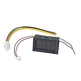 LEDデジタル表示　パネル　電圧表　電流表　DC0-100V　10A　赤青　アンプメーター
