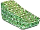 Two Dogs Designs High-Back Chair Cover, Green Stripes