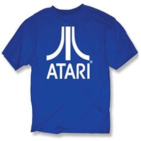 Atari Logo Royal Blue Adult T-shirt