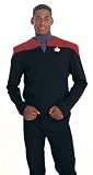 Commander Sisko Deep Space Nine Star Trek Uniform Costume Shirt (Red)