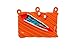 ZIPIT Monster Pencil Pouch for Boys | 3-Ring Binder Pencil Case | Large Capacity Pen Case for School (Orange)