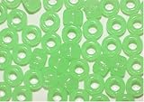 WILD GREEN NIGHTGLOW GLOW IN THE DARK CROW BEADS PONY BEADS