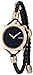 RumbaTime Women's Gramercy Lights Out Analog Display Japanese Quartz Black Watch