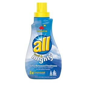 All Small & Mighty, Triple Concentrated Liquid Laundry Detergent, Stainlifter, Case Pack, Nine 32-Load Bottles (288-Loads)