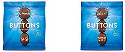 (2 PACK) - Ombar Coco Mylk Dairy Free Chocolate Buttons | 25 x 15g x | 2 PACK - SUPER SAVER - SAVE MONEY