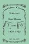 Davidson County, Tennessee, Deed Book T and W, 1829 - 1835