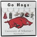 Arkansas Razorbacks NCAA Glassware Charm Set (Set of 6)
