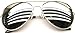 A3000-vp Pack of 2 Style Vault(TM) Aviator Sunglasses (Adult Size 2 Pairs of Silver-Mirror)
