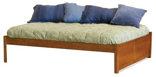 Full Concord Platform Bed with Flat Panel Footboard (Espresso) by Atlantic Furniture