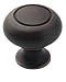 Amerock BP53011-ORB Allison Ring Knob 1-1/4-Inch Diameter, Oil Rubbed Bronze