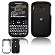 Black Rubber Feel Snap-On Cover Hard Case Cell Phone Protector for HTC XV6175 Ozone [Beyond Cell Packaging]