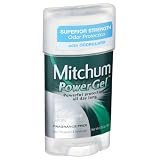Mitchum Anti-Perspirant & Deodorant, Power Gel, Sensitive Skin, Fragrance Free, 2.25 oz (Pack of 6)