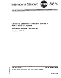 ISO 835-4:1981, Laboratory glassware - Graduated pipettes - Part 4 : Blow-out pipettes