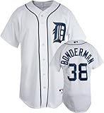 Jeremy Bonderman White Majestic MLB Home Authentic Detroit Tigers Jersey