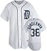 Jeremy Bonderman White Majestic MLB Home Authentic Detroit Tigers Jersey