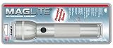 MAGLITE S2D106 Heavy-Duty 2-D Cell Flashlight, Silver