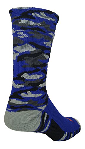 Woodland Camo Crew Socks - Basketball Football Baseball Softball Lacrosse