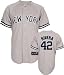 Mariano Rivera Jersey: Adult 2010 Majestic Road Grey Replica #42 New York Yankees Jersey