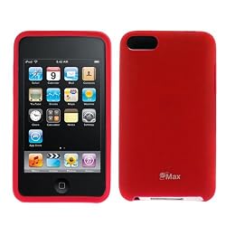 GTMax Red Soft Rubber Silicone Skin Cover Case For Apple iPod touch 8GB 32GB 64GB 3rd 3GB Generation NEWEST MODEL