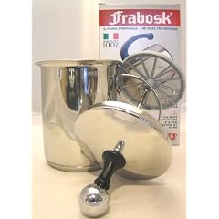 Frabosk, Cilio Cappuccino Creamer, Milchaufsch�umer wie Bialetti Tuttocrema, Tutto Crema Edelstahl ca. 6 Tassen auch f. Induktion mit Sandwichboden