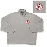 Boston Red Sox MLB Glacier Fleece Pullover Sweatshirt (Heather)