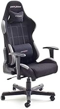 123-62505SG DX Racer Fauteuil de bureau pivotante avec coussin Noir/gris