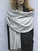 SCARVES- SILVER GREY PASHMINA STOLE from Cashmere Pashmina Group in many vibrant colors (SILVER GREY)