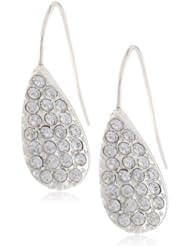 Kenneth Cole New York "Pave Item Boost" Silver Pave Teardrop Earrings