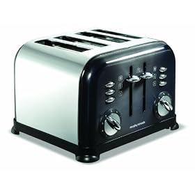 Morphy Richards Accents 44733 4 Slice Toaster, Black