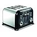 Morphy Richards Accents 44733 4 Slice Toaster, Black