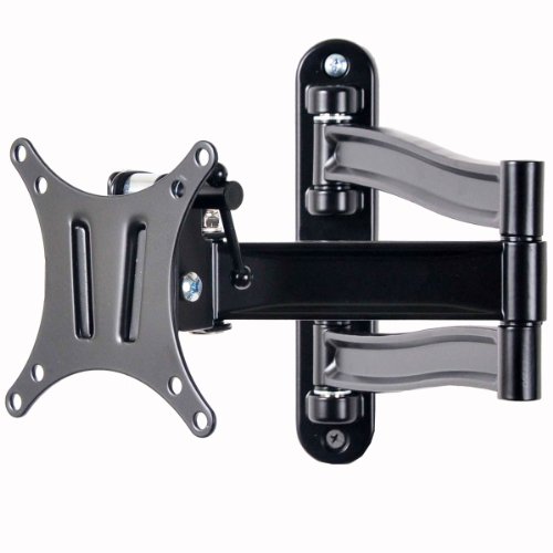VideoSecu Articulating Arm Tilt Swivel TV Wall Mount Bracket for most 15-23 Display VESA 75X75 100X100 up to 33LBS ML15B A28