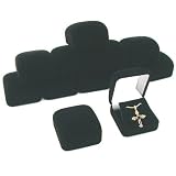 12 Black Flocked Earring Pendant Jewelry Gift Boxes 41QLN4iHE8L. SL160 12 Black Flocked Earring Pendant Jewelry Gift Boxes