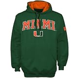 NCAA Miami Hurricanes Green Automatic Hoody Sweatshirt