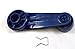 PT Auto Warehouse TO-1021J - Inside Interior Inside Window Crank Handle, Blue - Left = Right